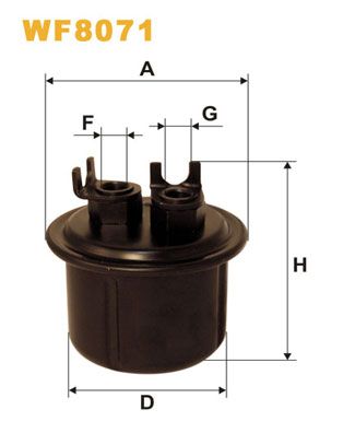 WIX FILTERS Polttoainesuodatin WF8071